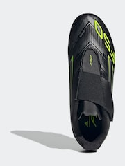 adidas Black/Grey Kids F50 Club Hook and Loop Firm/Multi Ground Boots - Image 8 of 12