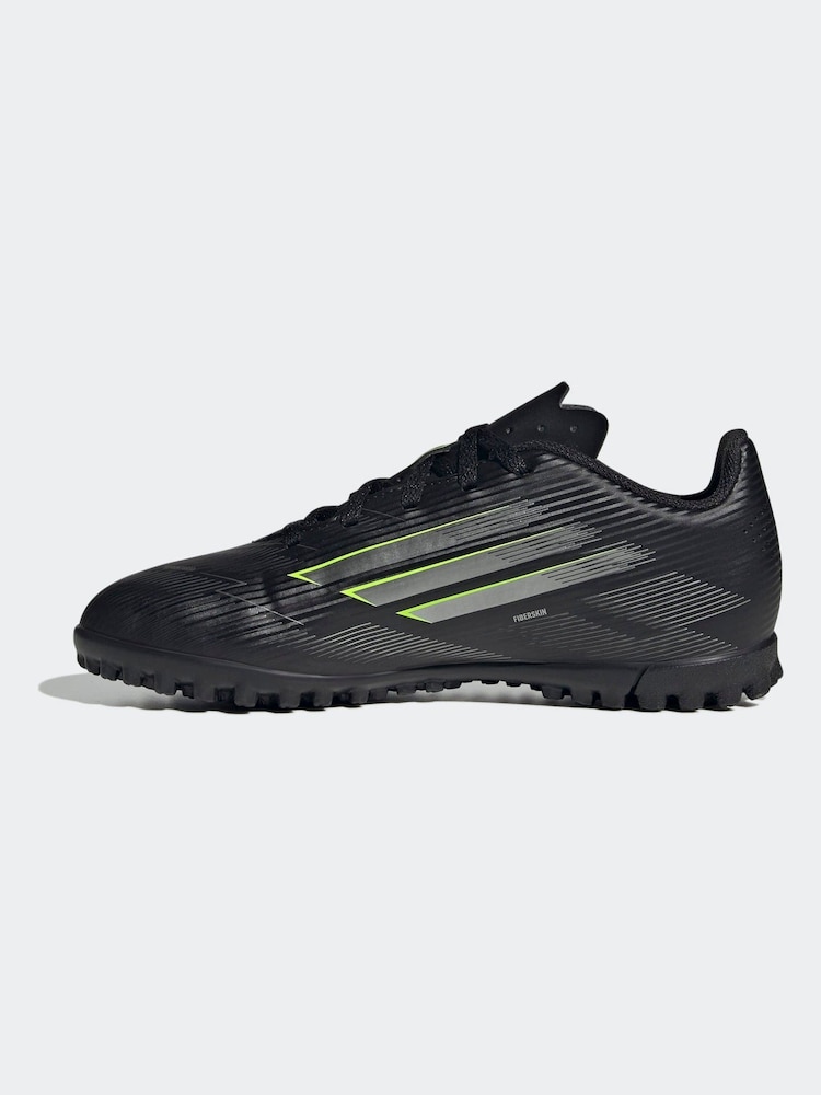 adidas Black/Grey Kids F50 Club Turf Boots - Image 2 of 11