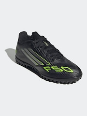 adidas Black/Grey Kids F50 Club Turf Boots - Image 3 of 11