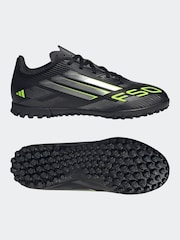adidas Black/Grey Kids F50 Club Turf Boots - Image 6 of 11