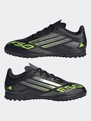 adidas Black/Grey Kids F50 Club Turf Boots - Image 7 of 11