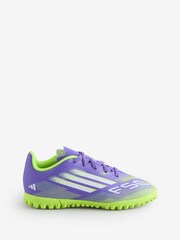 adidas Purple/White Kids F50 Club Turf Boots - Image 1 of 1