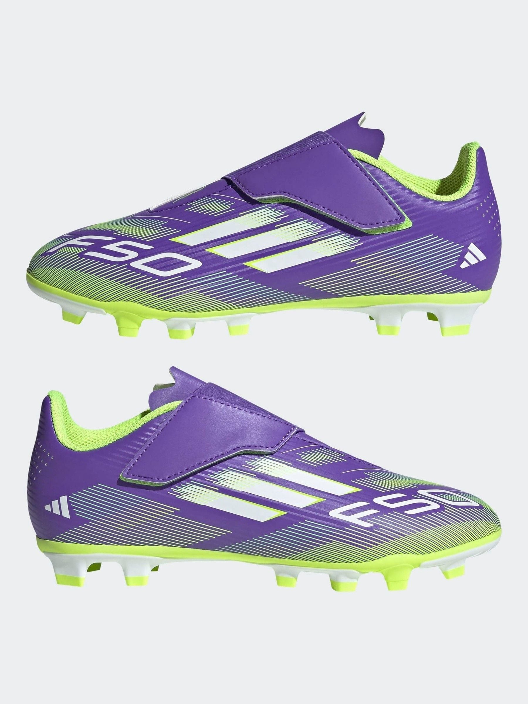 Buy adidas Purple/White Kids F50 Club Hook and Loop Firm/Multi