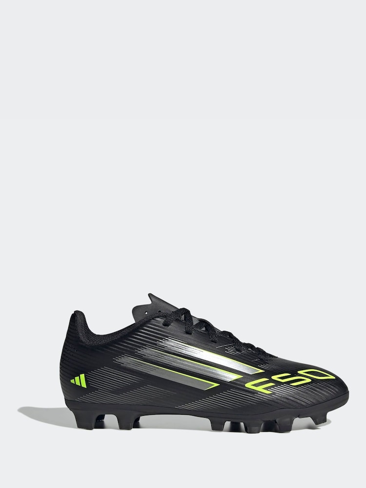 adidas Black/Grey Kids F50 Club Firm/Multi-Ground Boots - Image 1 of 12