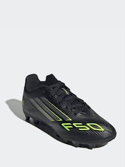 adidas Black/Grey Kids F50 Club Firm/Multi-Ground Boots - Image 4 of 12