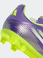 adidas Purple/White Kids F50 League Firm/Multi Ground Boots - Image 12 of 12