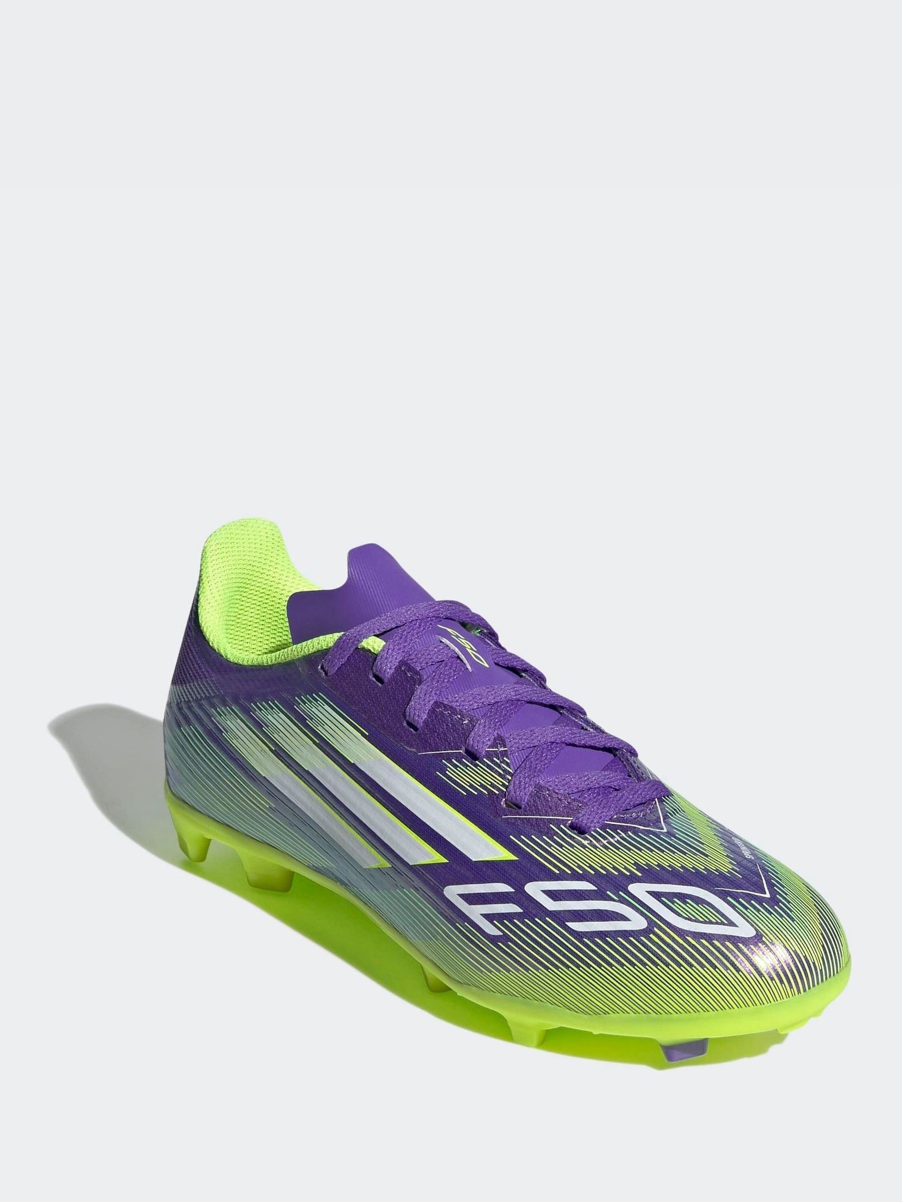 Buy adidas Purple/White Kids F50 League Firm/Multi Ground Boots