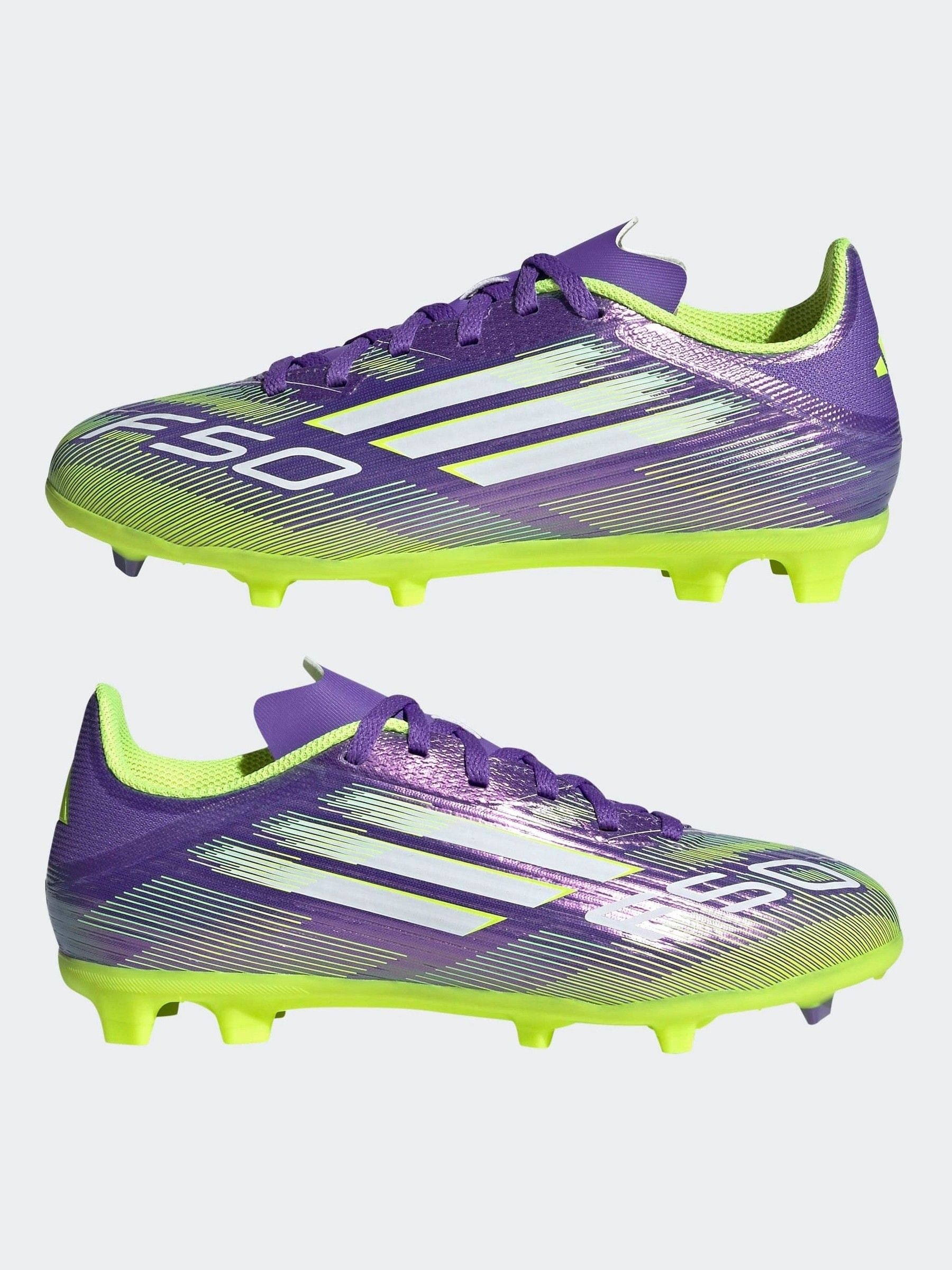 Buy adidas Purple/White Kids F50 League Firm/Multi Ground Boots