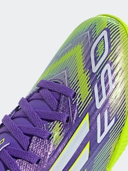 adidas Purple/White Kids F50 League Turf Boots - Image 11 of 11
