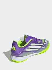 adidas Purple/White Kids F50 League Turf Boots - Image 9 of 11