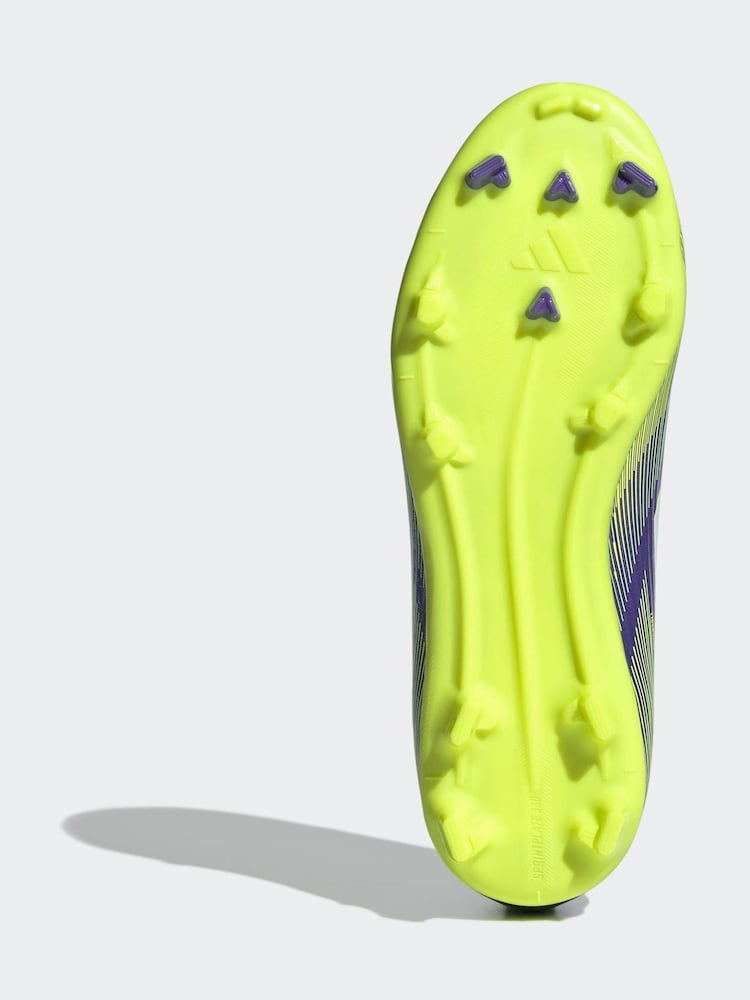 Buy adidas Purple/Lime Kids F50 League Laceless Football Boots