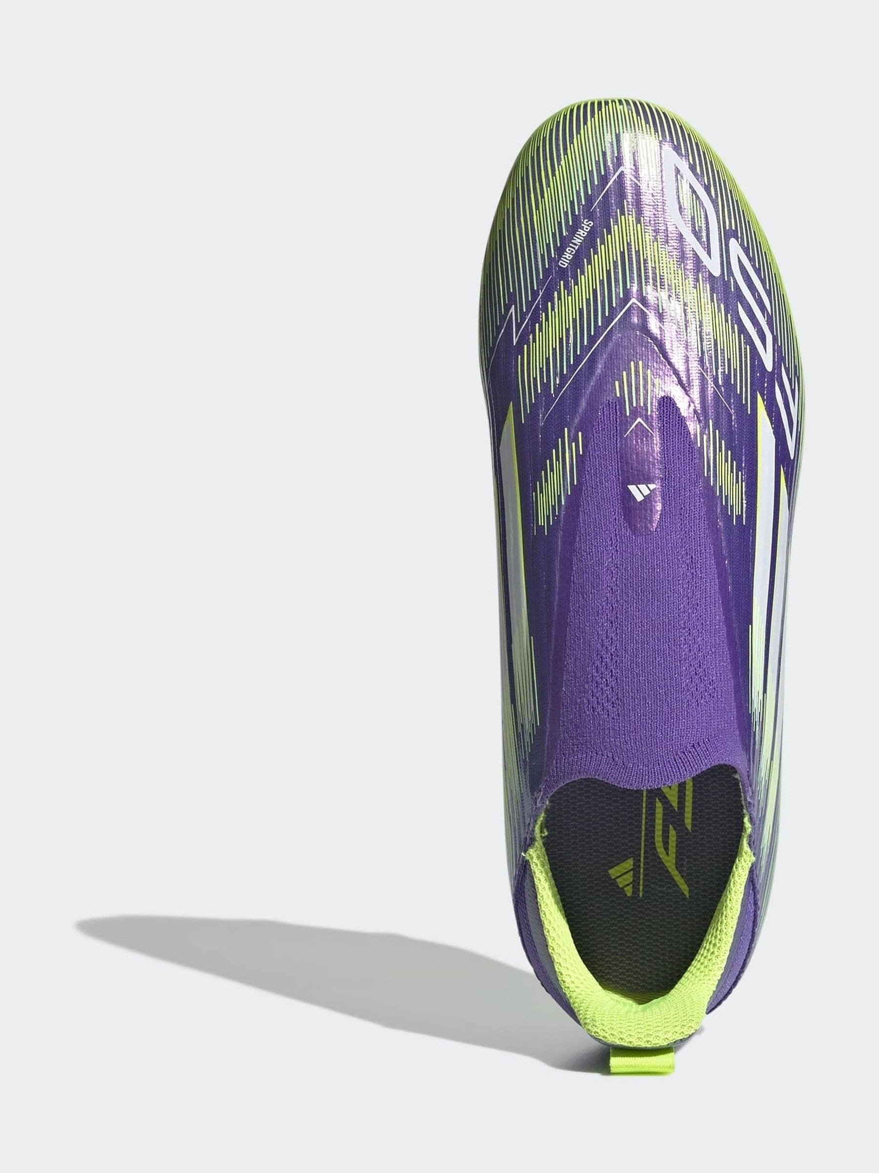 Buy adidas Purple/Lime Kids F50 League Laceless Football Boots