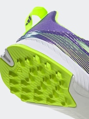 adidas Purple/White Kids F50 League Laceless Firm/Multi Ground Boots - Image 9 of 10