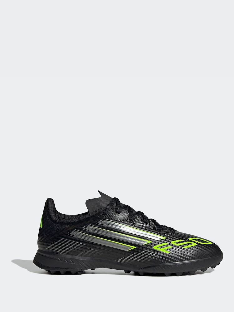 adidas Black/Grey Kids F50 League Turf Boots - Image 1 of 12