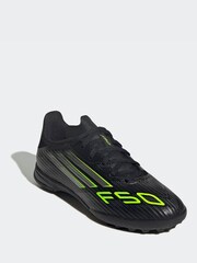 adidas Black/Grey Kids F50 League Turf Boots - Image 4 of 12