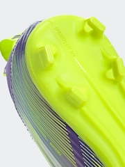 adidas Purple/White Kids F50 League Laceless Turf Boots - Image 11 of 11