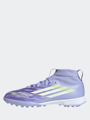 adidas Purple/White Kids F50 Sparkfusion League Turf Boots - Image 2 of 10