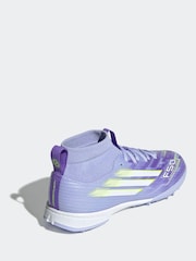 adidas Purple/White Kids F50 Sparkfusion League Turf Boots - Image 4 of 10