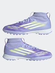 adidas Purple/White Kids F50 Sparkfusion League Turf Boots - Image 5 of 10