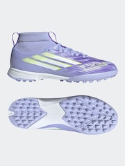 adidas Purple/White Kids F50 Sparkfusion League Turf Boots - Image 6 of 10