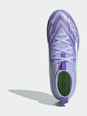 adidas Purple/White Kids F50 Sparkfusion League Turf Boots - Image 7 of 10