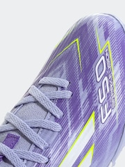 adidas Purple/White Kids F50 Sparkfusion League Turf Boots - Image 9 of 10