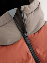 Rust Brown Colourblock - Spritzwasserfester, mit Microfleece gefütterter, wattierter Mantel (3–17 J.) - Bild 13 von 14