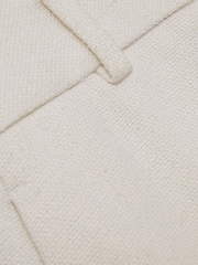 Reiss White Devon Petite Linen-Blend Wide-Leg Trousers - Image 6 of 7