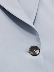 Синий - Reiss Millie Single-Breasted Peak-Lapel Tailored Blazer - Image 7 of 7