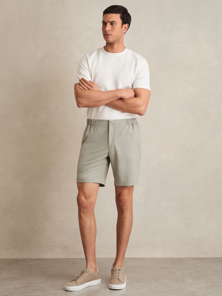 Verde salvia - Reiss Deck Drawstring Chino Shorts - Imagen 1 de 6 Verde salvia - Reiss Deck Drawstring Chino Shorts - Imagen 1 de 6