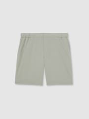 Reiss Sage Green Deck Drawstring Chino Shorts - Image 2 of 6