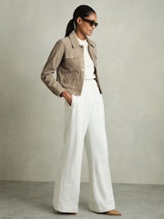 Veste camionneur Reiss Conor en daim - Image 1 de 7