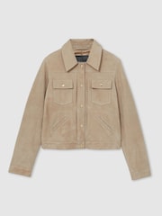 Veste camionneur Reiss Conor en daim - Image 2 de 7