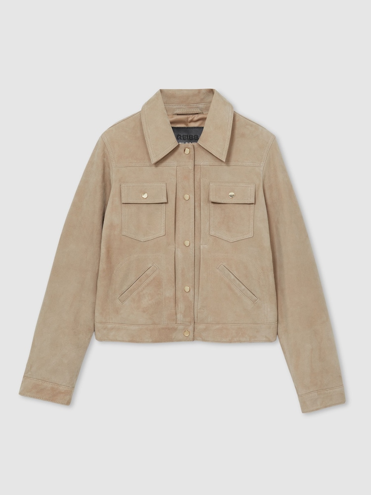Veste camionneur Reiss Conor en daim - Image 2 de 7