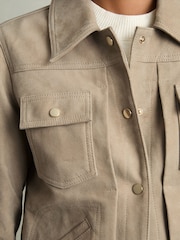Veste camionneur Reiss Conor en daim - Image 4 de 7