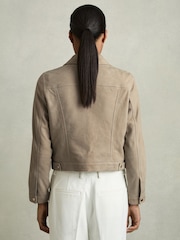 Veste camionneur Reiss Conor en daim - Image 6 de 7