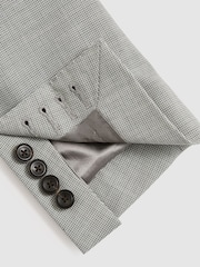 Однобортный пиджак в клетку Reiss Slice - Изображение 7 из 9