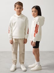 Reiss White Zak 13-14 yrs Unisex Fit McLaren F1 Team Cotton Logo Hoodie - Image 2 of 7