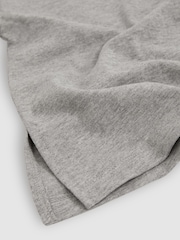 Reiss Grey Marl Cassy Oversized Cotton Crew-Neck T-Shirt - Image 4 of 4
