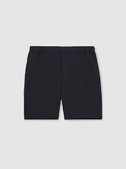 Reiss Navy Deck Drawstring Chino Shorts - Image 2 of 6