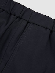 Reiss Navy Deck Drawstring Chino Shorts - Image 6 of 6
