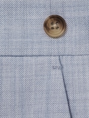 Reiss Soft Blue Belmont Slim-Fit Suit Trousers With Wool - Image 7 of 7