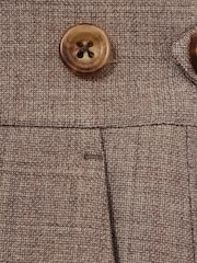 Reiss Brown Belmont Slim-Fit Suit Trousers With Wool - Image 7 of 7
