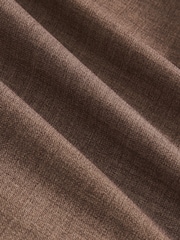 Reiss Brown Belmont Db Double-Breasted Textured Suit Blazer With Wool Slim-Fit - Image 10 of 10