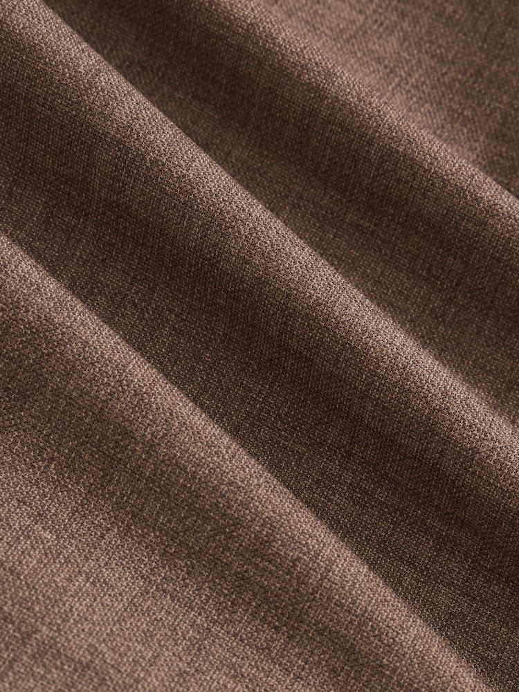 Reiss Brown Belmont Db Double-Breasted Textured Suit Blazer With Wool Slim-Fit - Image 10 of 10