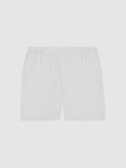 Reiss White Deck Drawstring Chino Shorts - Image 2 of 6