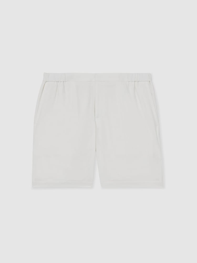 Reiss White Deck Drawstring Chino Shorts - Image 2 of 6