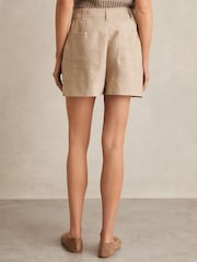 Reiss Neutral Ashby Linen Shorts - Image 5 of 6