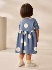 Navy Character Short Sleeve Jersey Summer Dress (3mths-7yrs) - Image 2 of 7