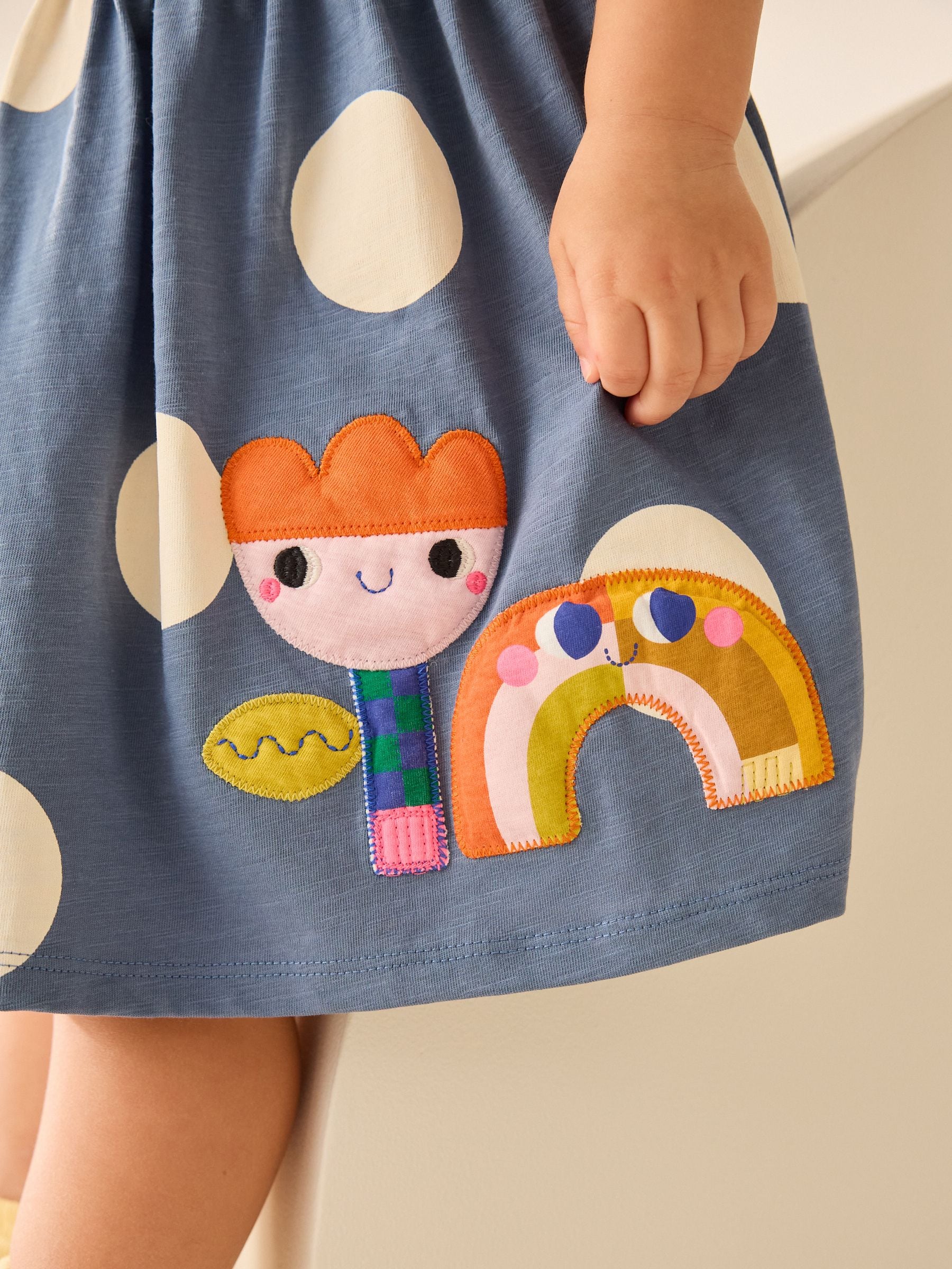Buy Navy Character Short Sleeve Jersey Summer Dress (3mths